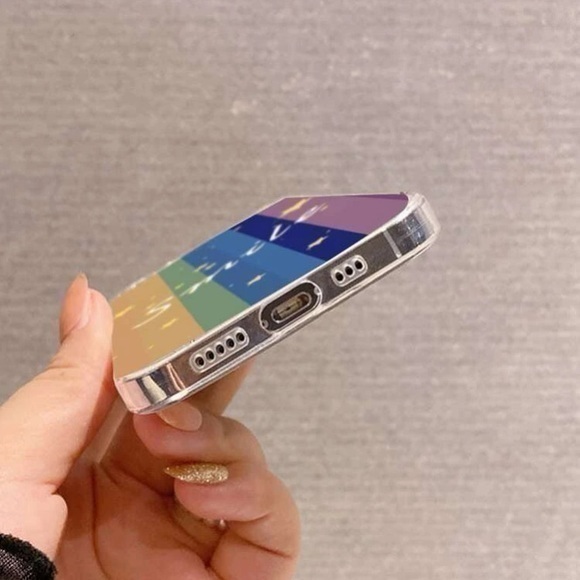 Rainbow Smile Case iPhone 13 Case Size 6.1 - Picture 4 of 4